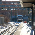 NJT Newark City Subway (NCS) LRV 116A @ Orange Street. Photo taken by Brian Weinberg, 1/15/2006.