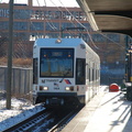 NJT Newark City Subway (NCS) LRV 116A @ Orange Street. Photo taken by Brian Weinberg, 1/15/2006.