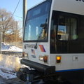 NJT Newark City Subway (NCS) LRV 116A @ Orange Street. Photo taken by Brian Weinberg, 1/15/2006.