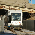 NJT Newark City Subway (NCS) LRV 116B @ Orange Street. Photo taken by Brian Weinberg, 1/15/2006.