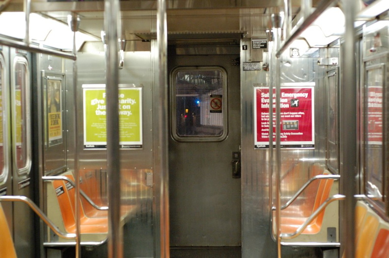 Folded up R-62A cab @ 42 St - Bryant Park (7). Photo taken by Brian Weinberg, 1/16/2006. DSC_1741b.jpg
