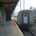 Amtrak Amfleet I @ New Carrollton. That fence up ahead prevented me from getting a head-end shot of my train leaving (there is c