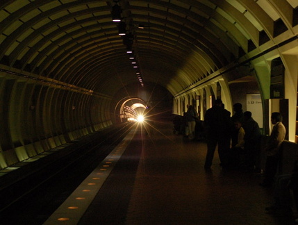 WMATA 3151 @ Wheaton (Red Line). Photo taken by Brian Weinberg, 1/22/2006.