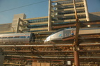 Amtrak Acela meets Amtrak 10001 &quot;Beech Grove&quot; @ Union Station (Washington, DC). Photo taken by Tamar Weinberg, 1/22/20