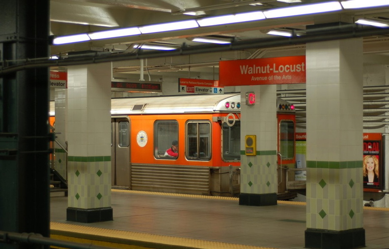 SEPTA Broad Street Subway B-IV @ Walnut-Locust. Photo taken by Brian Weinberg, 2/5/2006.