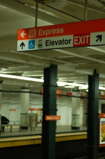 Curious &quot;Express&quot; sign @ Walnut-Locust (SEPTA Broad Street Subway) even though that is the last stop on the express. P