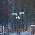 Icy lamp post @ Spuyten Duyvil (Hudson Line). Photo taken by Brian Weinberg, 2/13/2006.