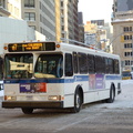 MTA NYCT Orion V 244 @ Broadway & 23rd Street. Photo taken by Brian Weinberg, 2/13/2006.