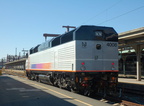 NJ Transit PL42AC 4008 @ Hoboken Terminal. Photo taken by Brian Weinberg, 2/19/2006.