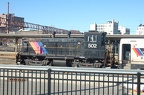 NJ Transit SW1500 502 @ Hoboken Terminal. Photo taken by Brian Weinberg, 2/19/2006.