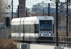 NJ Transit HBLR LRV 2033A @ Hoboken Terminal. Photo taken by Brian Weinberg, 2/19/2006.