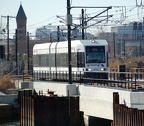 NJ Transit HBLR LRV 2033A @ Hoboken Terminal. Photo taken by Brian Weinberg, 2/19/2006.