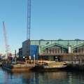Ongoing construction to the ferry slips and terminal @ Hoboken Terminal. Photo taken by Brian Weinberg, 2/19/2006.