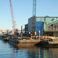 Ongoing construction to the ferry slips and terminal @ Hoboken Terminal. Photo taken by Brian Weinberg, 2/19/2006.