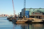 Ongoing construction to the ferry slips and terminal @ Hoboken Terminal. Photo taken by Brian Weinberg, 2/19/2006.