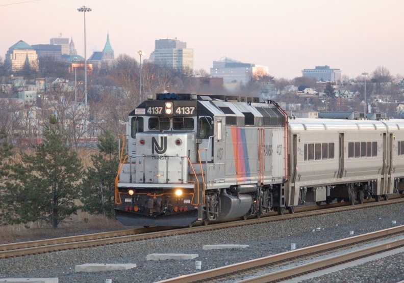 NJ Transit GP40FH-2 4137 @ Secaucus Transfer. Photo taken by Brian Weinberg, 2/19/2006.