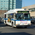 MTA NYCT Orion V 599 @ Jackson Ave &amp; 43 Ave (B61). Photo taken by Brian Weinberg, 3/22/2006.