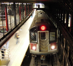 R-142 @ 14 St-Union Sq (4). Photo taken by Brian Weinberg, March 9, 2003.