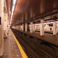 Chambers Street (J/M/Z) - front of the northbound platform (looking south and west at the center platform). Photo taken by Brian
