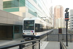 NJ Transit HBLR LRV 2045A @ Pavonia-Newport. Photo taken by Brian Weinberg, 7/19/2006.