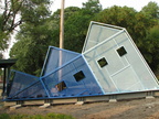 New art and/or functional installation @ MNCR Riverdale station (Hudson Line). Photo taken by Brian Weinberg, 7/3/2006.