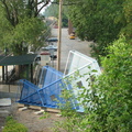 New art and/or functional installation @ MNCR Riverdale station (Hudson Line). Photo taken by Brian Weinberg, 7/3/2006.