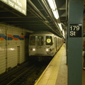 R-46 6056 @ Jamaica - 179 St (R). Note: The (R) was extended to 179 St due to track work. Photo taken by Brian Weinberg, 7/16/20