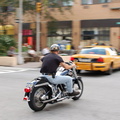 Motorcycle guy @ Broadway & 96th St. Photo taken by Brian Weinberg, 7/23/2006.