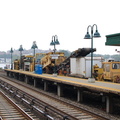 Metro-North Commuter Railroad Kershaw Undercutter (ballast cleaning) and Loram RAILVAC EXCAVATOR @ Spuyten Duyvil.