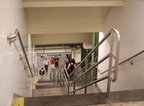 New staircase down to the Flushing Line platform @ Times Square - 42 St (BMT) mezzanine. This staircase replaced one set of the