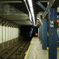 Light in the middle of the tunnel @ 14 St (1/2/3). Photo taken by Brian Weinberg, 8/4/2006.