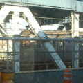 Stranded (D) train on the Manhattan Bridge. Power was shut off due to a fire. Photo taken by Brian Weinberg, 8/16/2006.