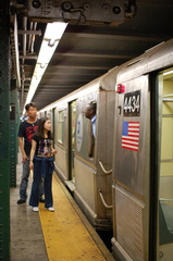 R-40 4434 &amp; 4435 @ W 4 St (B). Photo taken by Brian Weinberg, 8/17/2006.