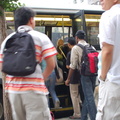 Bad people boarding through the rear door @ 231 St and Broadway. Photo taken by Brian Weinberg, 8/25/2006.