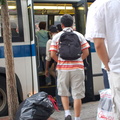 Bad people boarding through the rear door @ 231 St and Broadway. Photo taken by Brian Weinberg, 8/25/2006.