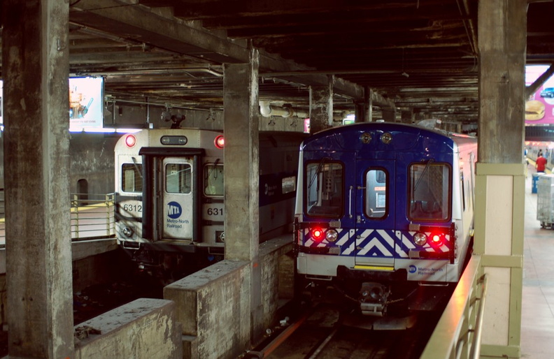 Metro-North Railroad Shoreliner Cab 6312 and M-7A @ Grand Central Terminal. Photo taken by Brian Weinberg, 8/30/2006.