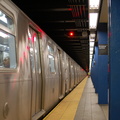 R-160B **** @ Broadway Junction (A) during its 30-day in-service test. Photo taken by Brian Weinberg, 9/17/2006.