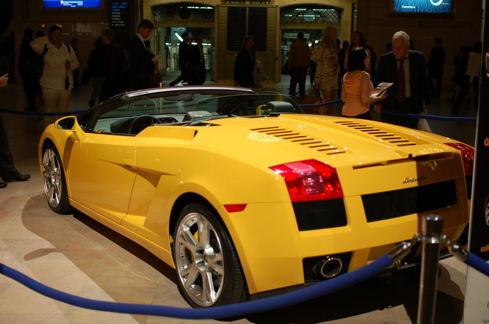 Lamborghini Gallardo Spyder @ Grand Central Terminal. Photo taken by Brian Weinberg, 10/3/2006.