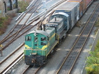 L&amp;I SW1200 9373 and NY&amp;A SW1001 101 @ Sunnyside. Photo taken by Brian Weinberg, 11/9/2006.