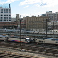 NJT ALP46 4613 and Amtrak P32AC-DM 710 @ Sunnyside. Photo taken by Brian Weinberg, 11/9/2006.