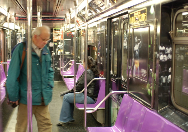 R-62A 1956 @ Grand Central - 42 St (S). Note: "The 50 Greatest Moments at Madison Square Garden" interior wrap. Photo taken by Brian Weinberg, 11/27/2006. DSC_8382a.jpg