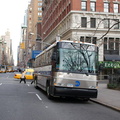 MTA Bus MCI D4500CL 3417 @ Madison Square Park (not in service). Photo taken by Brian Weinberg, 12/19/2006.
