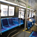 MTA New York City (Transit) Bus Orion VII 6756 @ 33 St & 5 Av. Note the stupid bench seating astride the steps. Photo taken