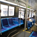 MTA New York City (Transit) Bus Orion VII 6756 @ 33 St &amp; 5 Av. Note the stupid bench seating astride the steps. Photo taken