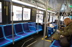 MTA New York City (Transit) Bus Orion VII 6756 @ 33 St &amp; 5 Av. Note the stupid bench seating astride the steps. Photo taken