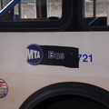 MTA Bus Orion V 721 @ Barclay St & Church St. Photo taken by Brian Weinberg, 3/21/2007.