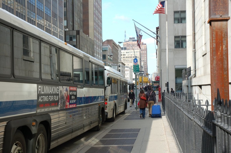 MTA Bus MCI D4500CL @ Barclay St & Church St. Photo taken by Brian Weinberg, 3/21/2007. DSC_1116.jpg