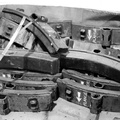 Box of brake shoes @ East 180th Street Maintenance Facility (Bronx). Photo taken by Brian Weinberg, 4/15/2007.