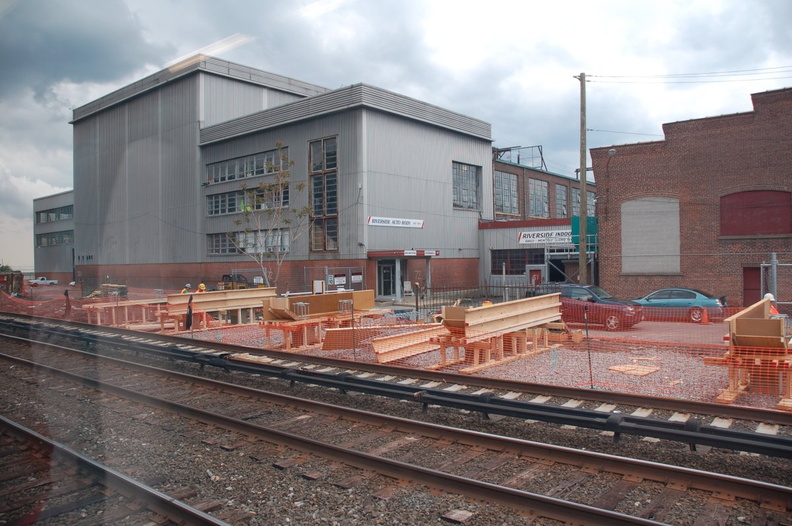 Platform reconstruction @ Hastings-on-Hudson (MNCR Hudson Line). Photo taken by Brian Weinberg, 5/17/2007.