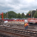 Platform reconstruction @ Dobbs Ferry (MNCR Hudson Line). Photo taken by Brian Weinberg, 5/17/2007.